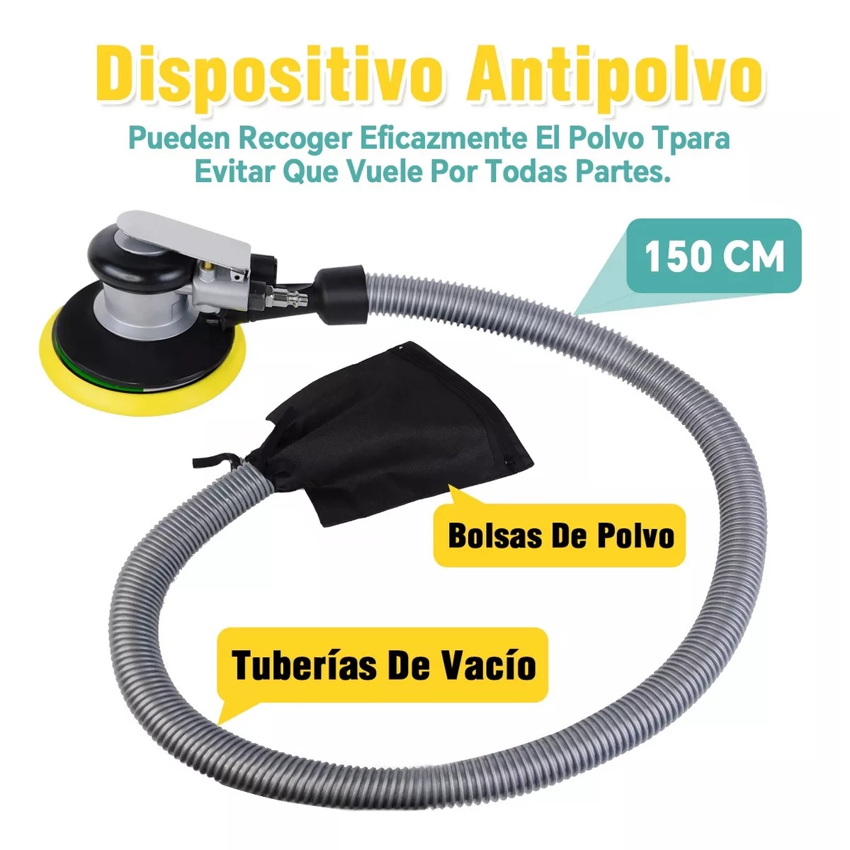 Lijadora Neumática Profesional Lijadora Roto Orbital De Aire