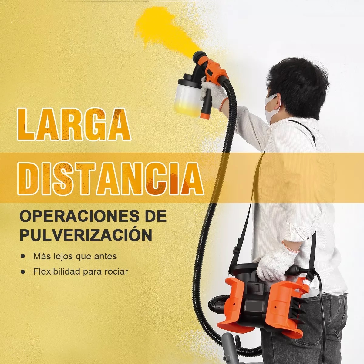 Pistola Eléctrica Para Pintar Hvlp De 1000w