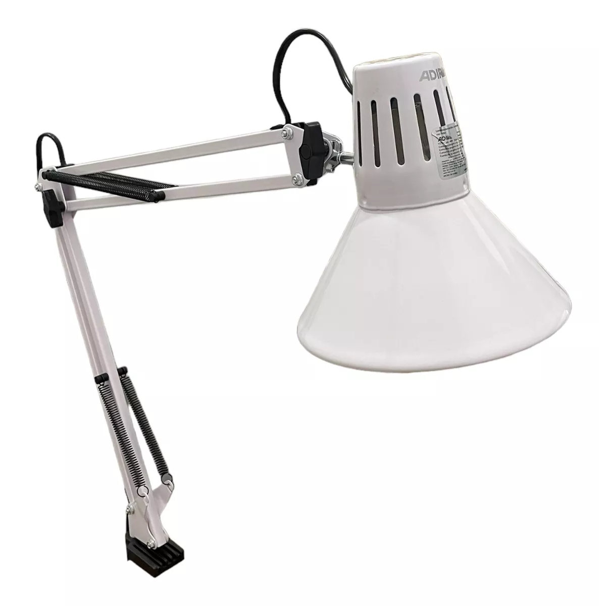 Lámpara De Escritorio Brazo Flexible Blanco 40 W