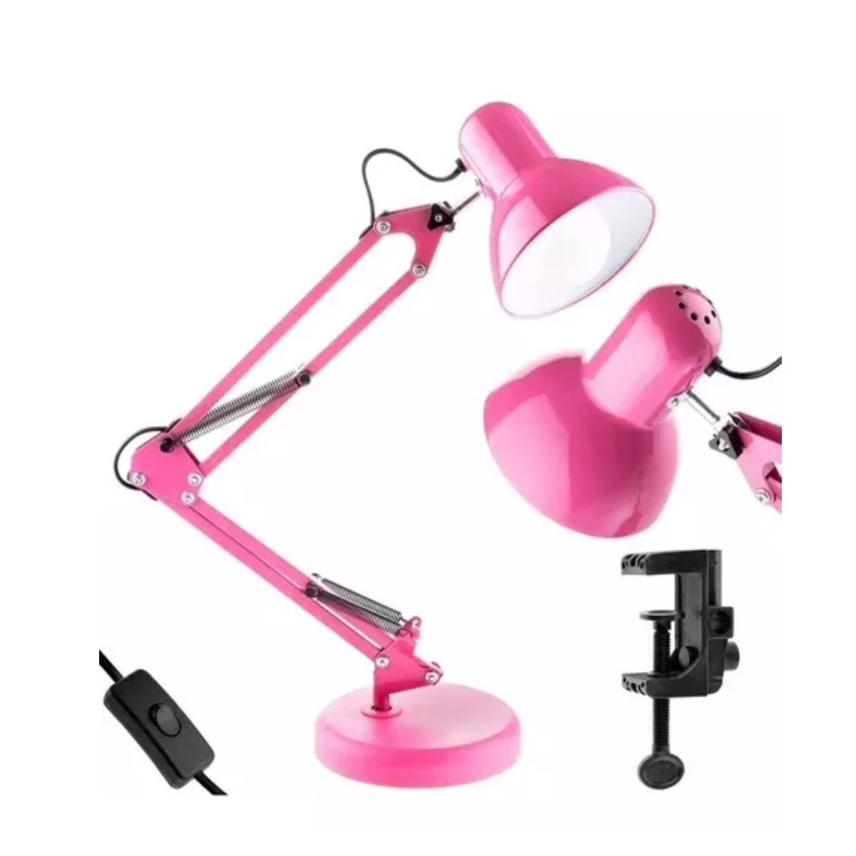 Lámpara De Escritorio Color Rosa 20cm