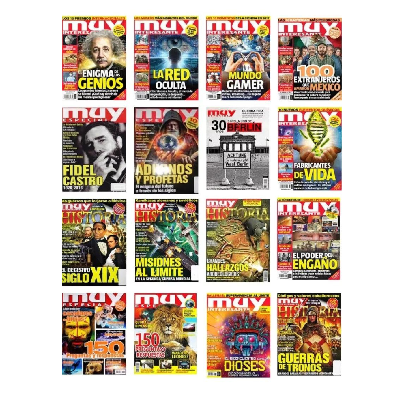 Paquete 10 Revistas Muy Interesante / Cultura General Semanal Especial