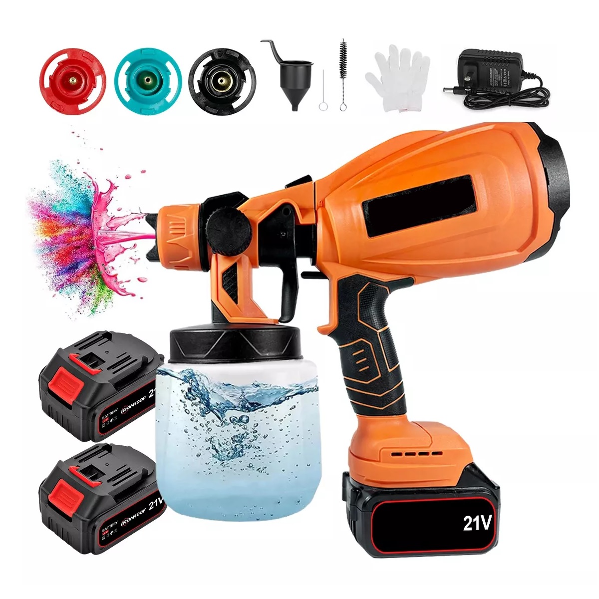 Pistola Para Pintar Inalámbrica Pulverizador Pintura Casas