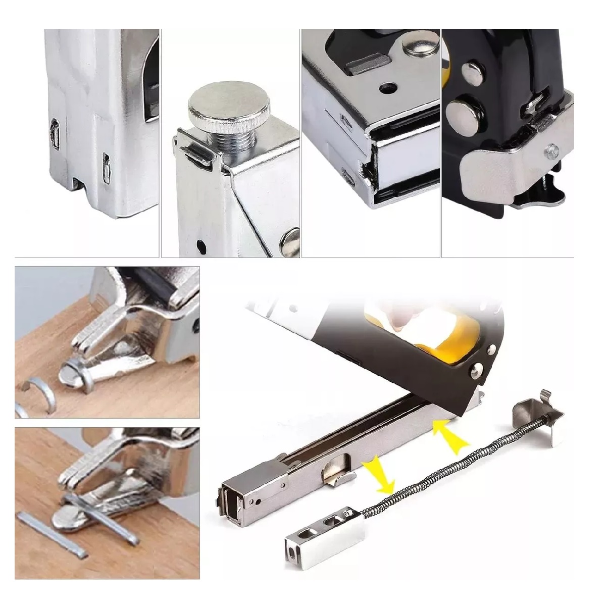 Engrapadora Tipo Pistola Para Tapiceria Con 900 Grapas 3 en 1
