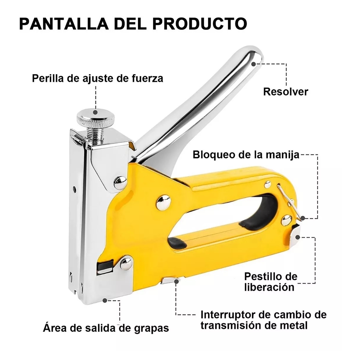 Engrapadoras Tipo Pistola + 3000 Grapas Para Tapiceria Kits
