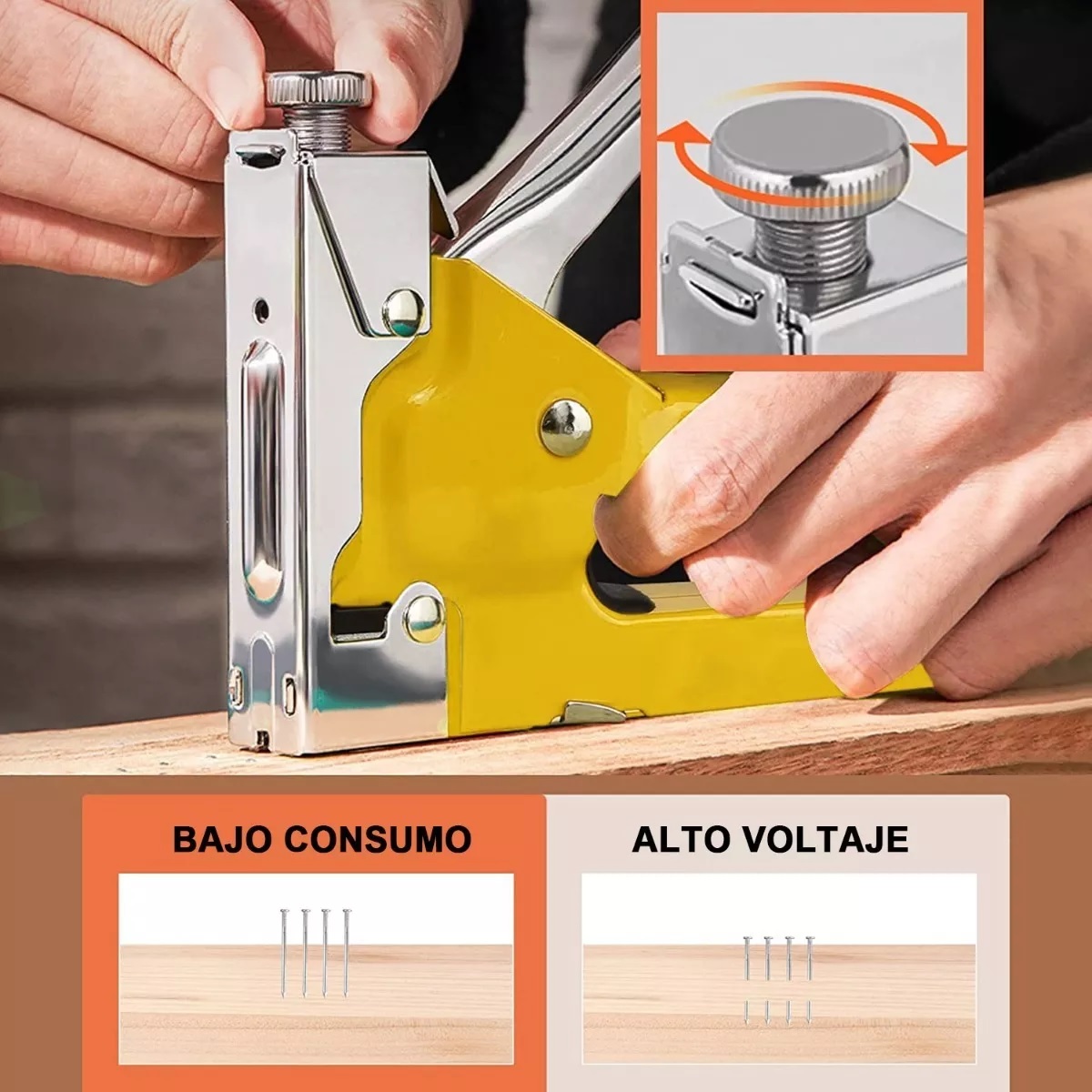 Engrapadoras Tipo Pistola + 3000 Grapas Para Tapiceria Kits