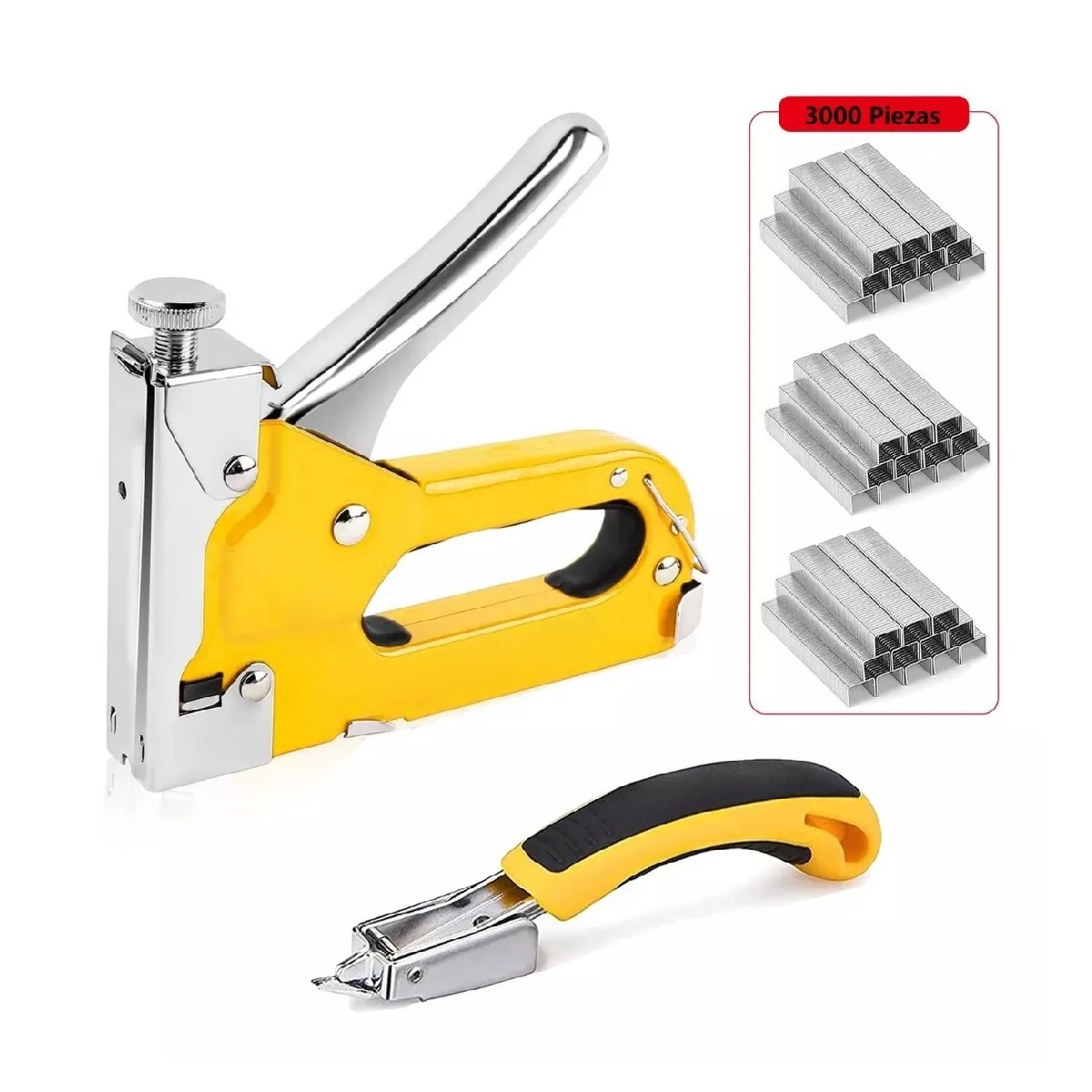 Engrapadoras Tipo Pistola + 3000 Grapas Para Tapiceria Kits