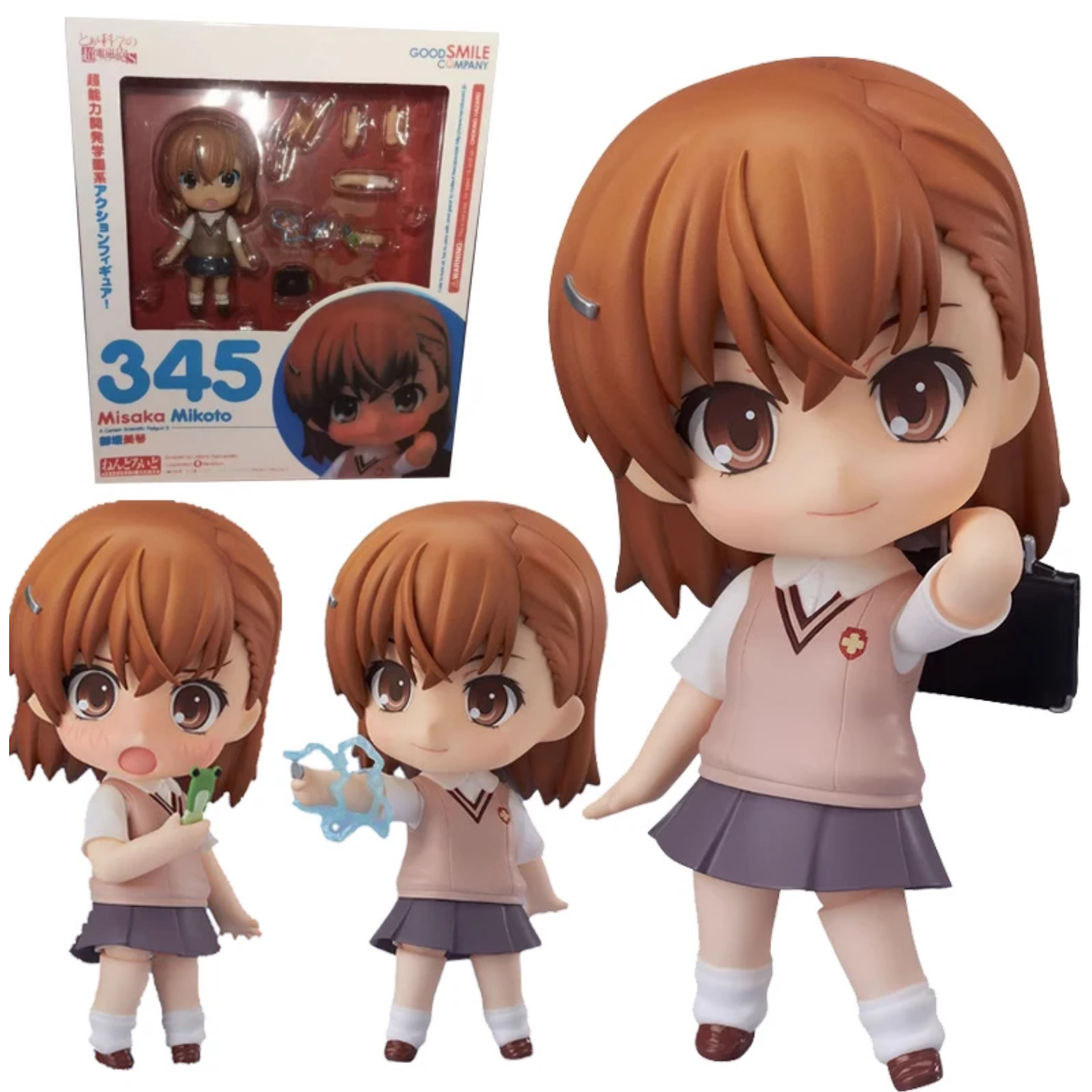 Mikoto Misaka 345 Toaru Majutsu Index Nendoroid Figura Anime