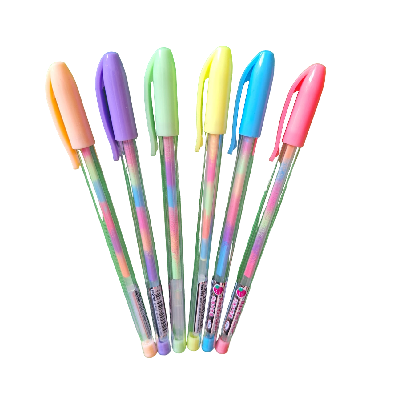 Paquete De 6 Bolígrafos Lapiceros Tinta De Gel Multicolor