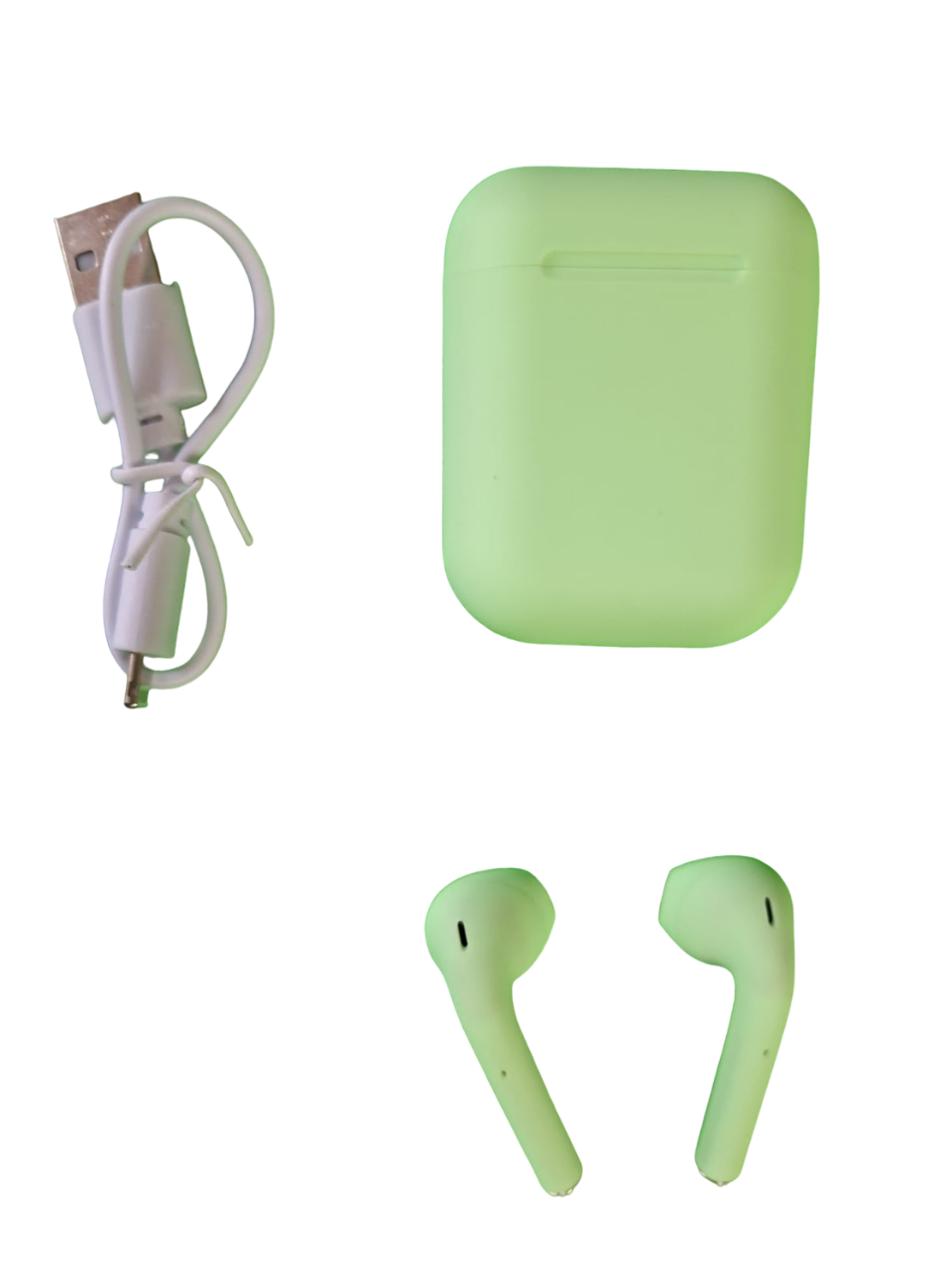 Audífonos Inalámbricos Bluetooth Excelente Sonido I12g Color Verde Claro