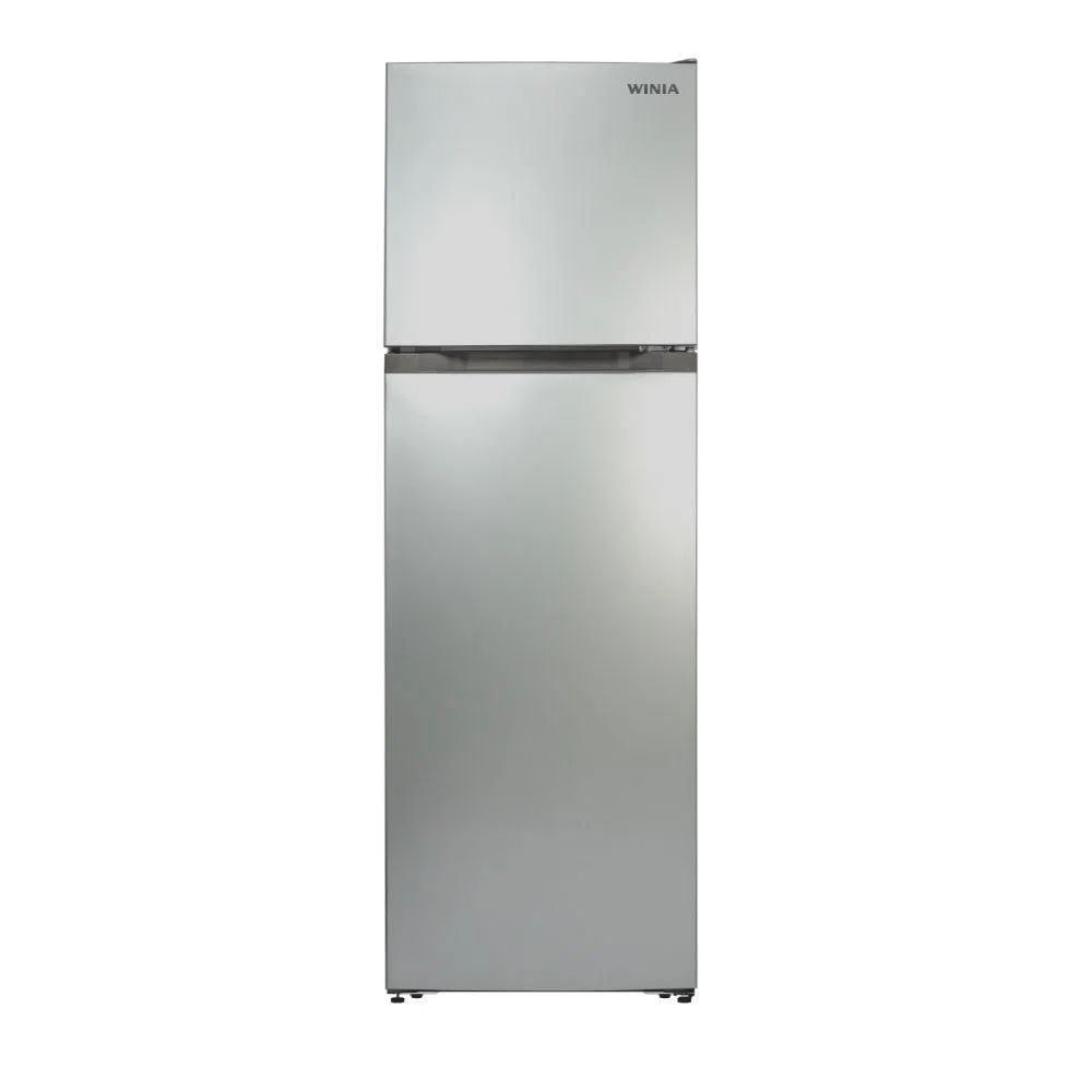 Refrigerador 9 pies top mount color silver marca winia.