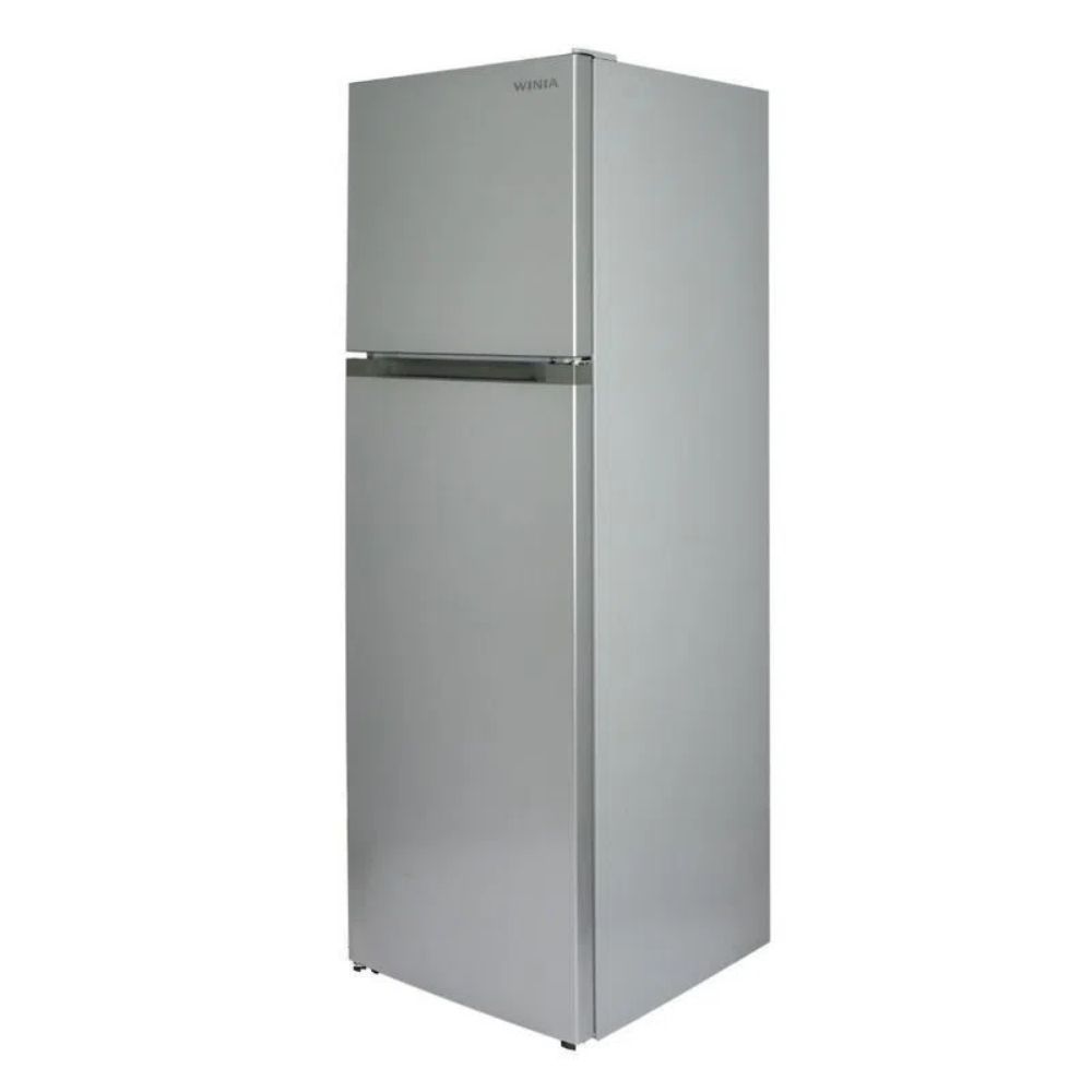 Refrigerador 9 pies top mount color silver marca winia.