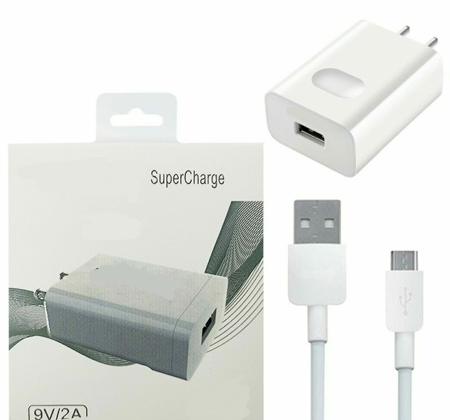 Cargador De Pared Tipo V8 Carga Rápida Compatible Huawei