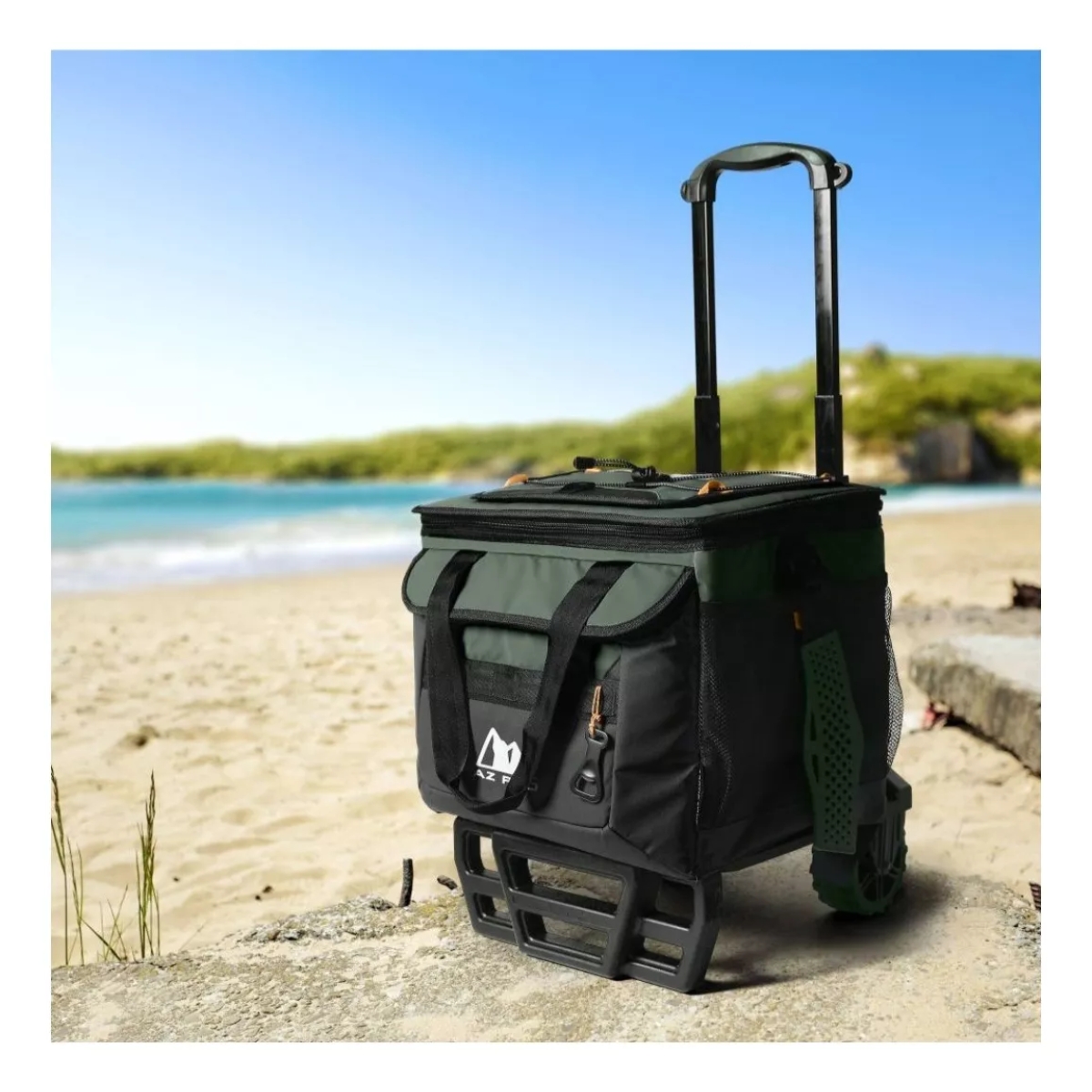 Bolsa Térmica Tipo Hielera Artic Zone Rueditas Todo Terreno Y Aditamentos.