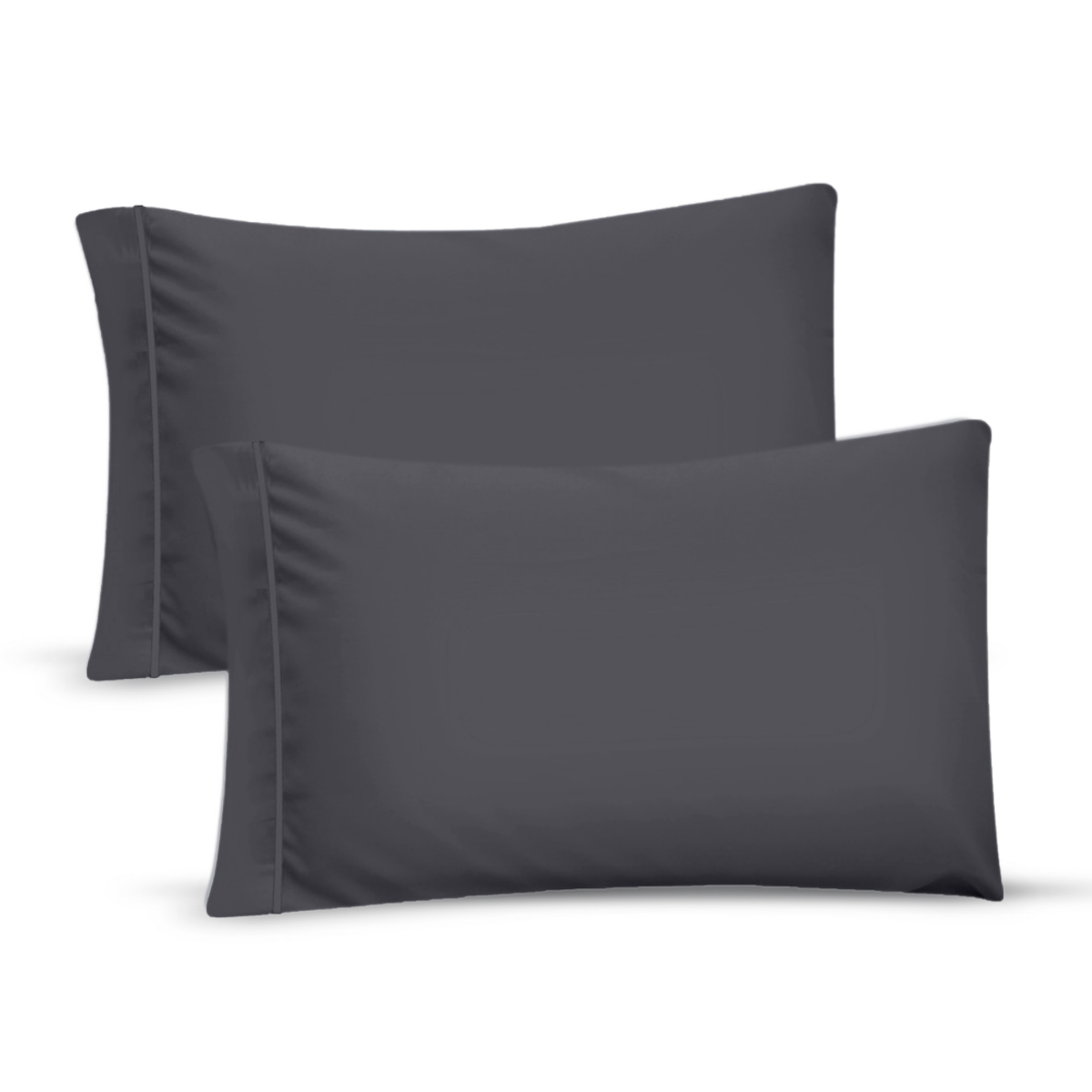 2 Fundas de almohada Koala - King Size - Gris Oxford