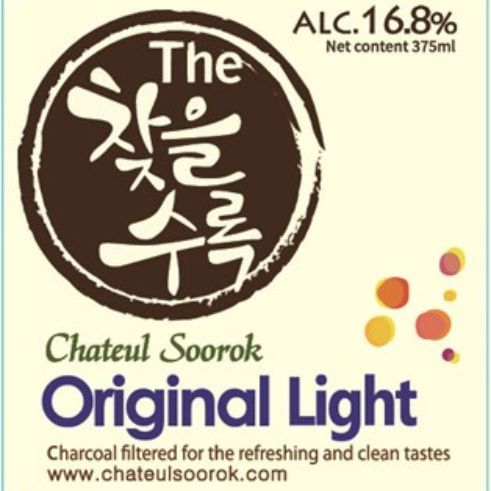 Bebida Coreana Licor Chateulsurok Sabor Original 4 pzs