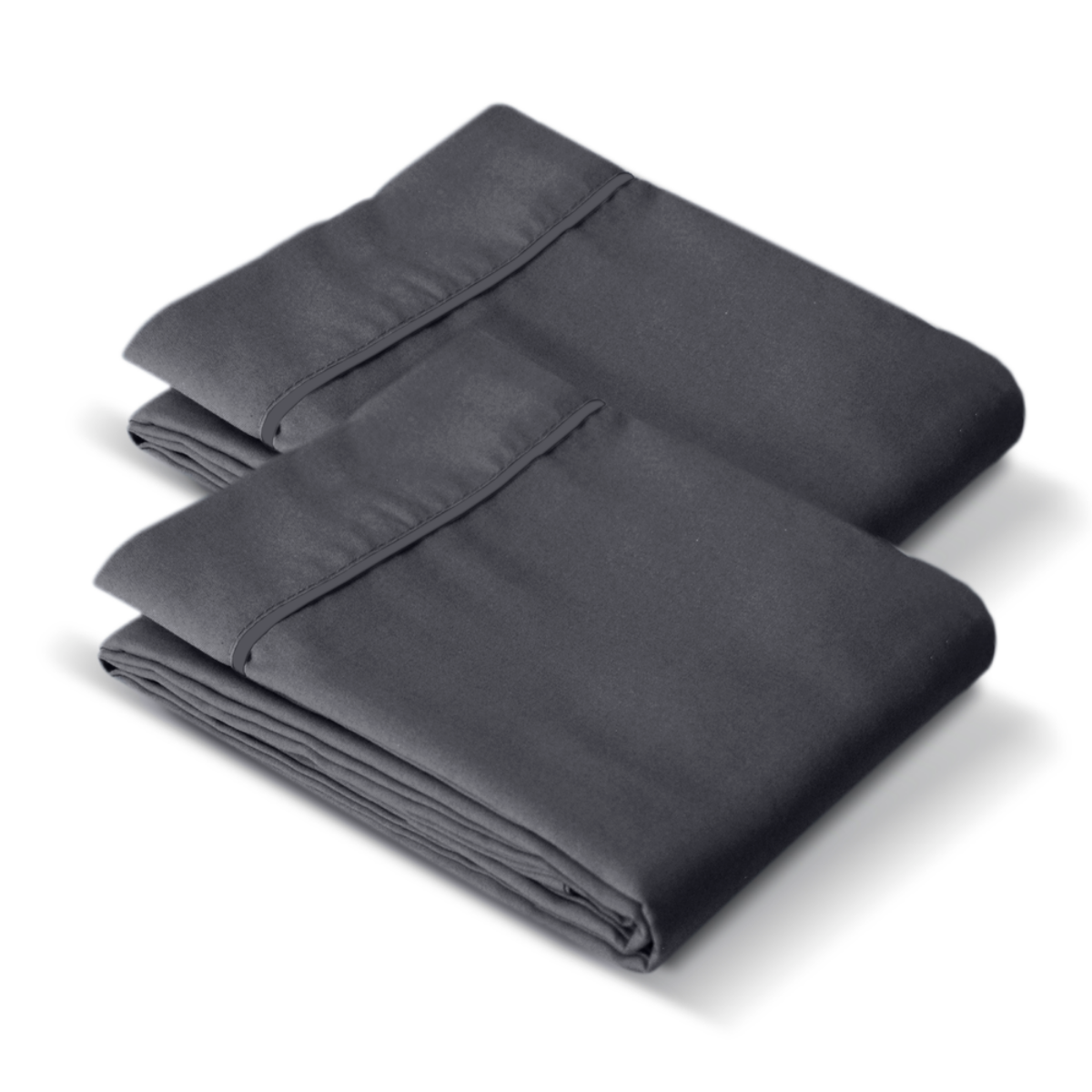 2 Fundas de almohada Koala - King Size - Gris Oxford
