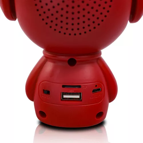 Mini Bocina Altavoz Recargable Carita Feliz Para Niños PBQ19