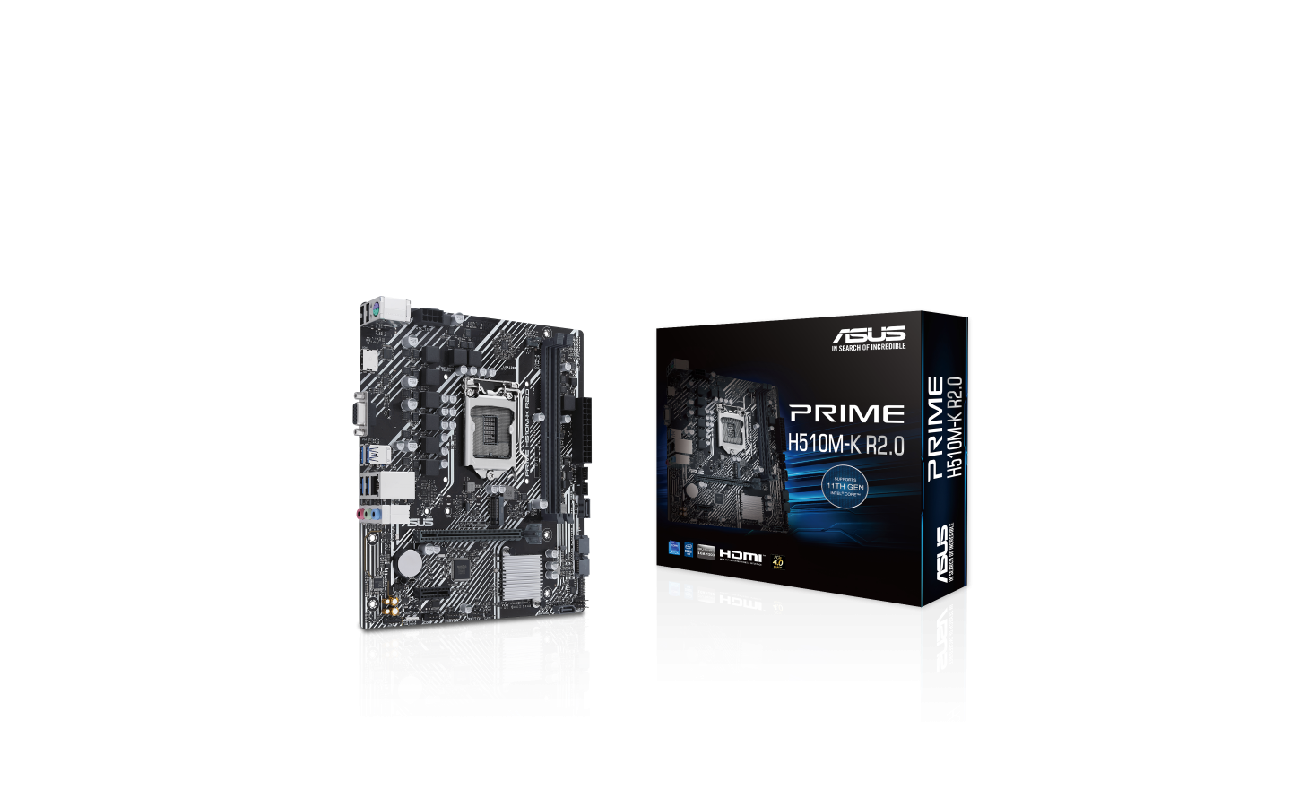 Tarjeta Madre, Motherboard Asus Micro-ATX Prime H510M-K R2.0 S-1200 Intel H470 HDMI 64GB DDR4