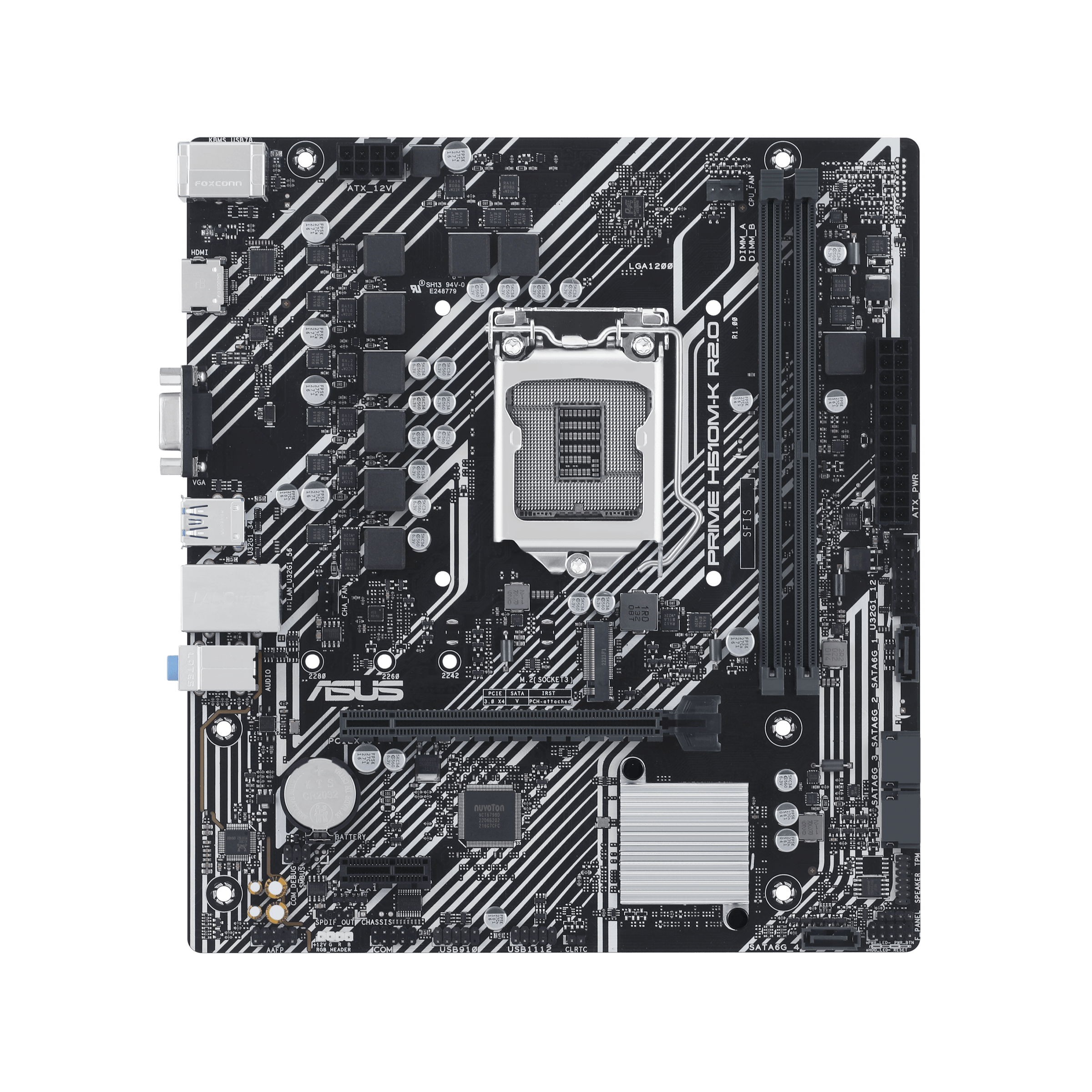 Tarjeta Madre, Motherboard Asus Micro-ATX Prime H510M-K R2.0 S-1200 Intel H470 HDMI 64GB DDR4