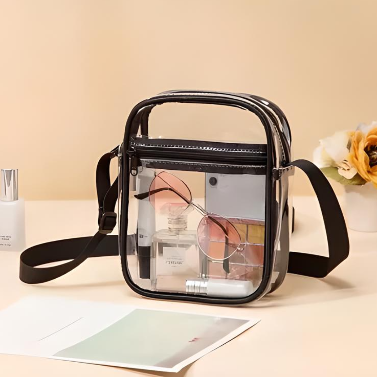 Bolsa De Mano Transparente Aprobada Por El Estadio Mochila