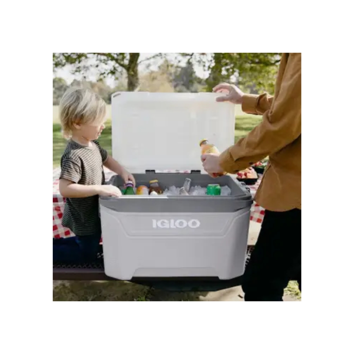 Hielera Igloo 56 Litros Sunset Roller Rueditas Portavasos.