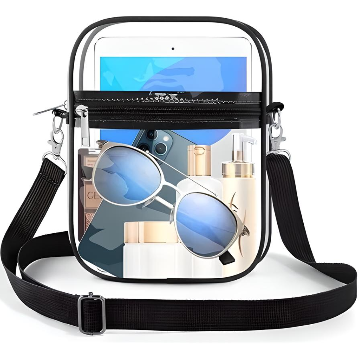 Bolsa De Mano Transparente Aprobada Por El Estadio Mochila