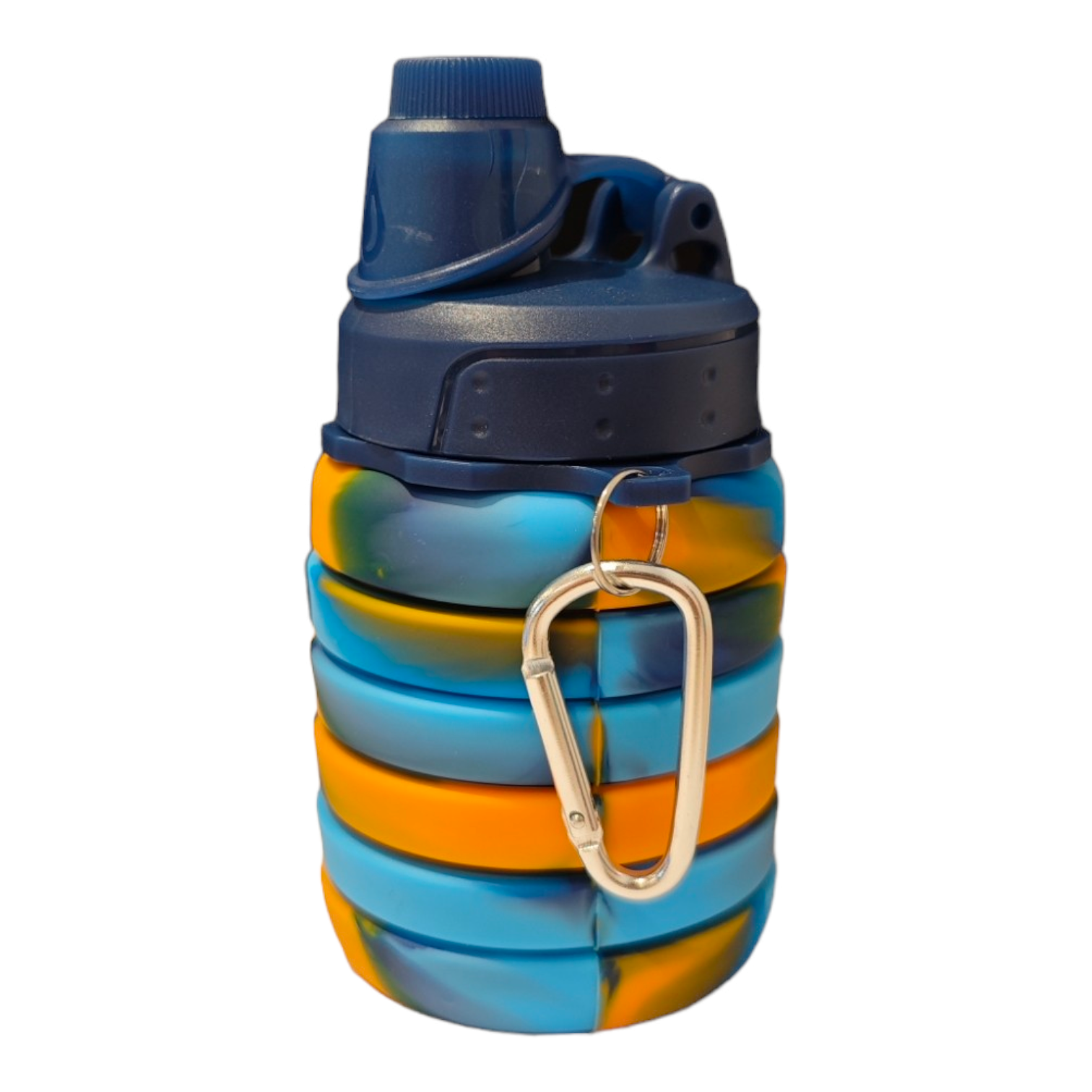 Botella Termo Plegable Silicon 500ml Gym Grado Alimenticio