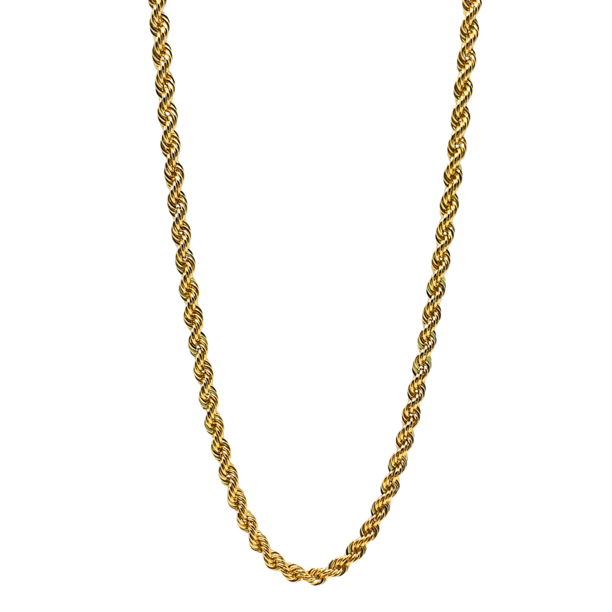 Cadena oro 10k torzal italiano hombre.