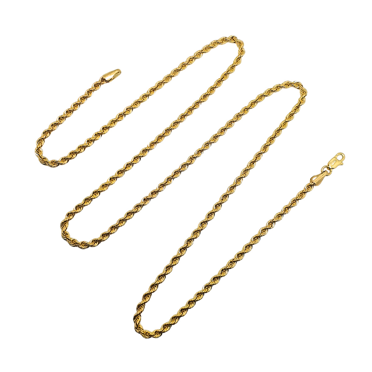 Cadena oro 10k torzal italiano hombre.