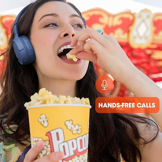 JBL Tune 510BT - Auriculares in-Ear inalámbricos con Sonido Purebass, Color Negro.