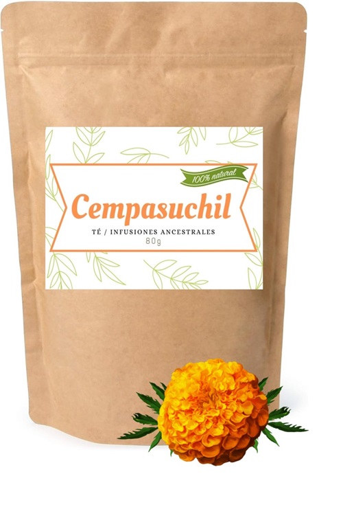 Te Flor de Cempasuchil - Infusion Natural Organico- Excelente Calidad 80g