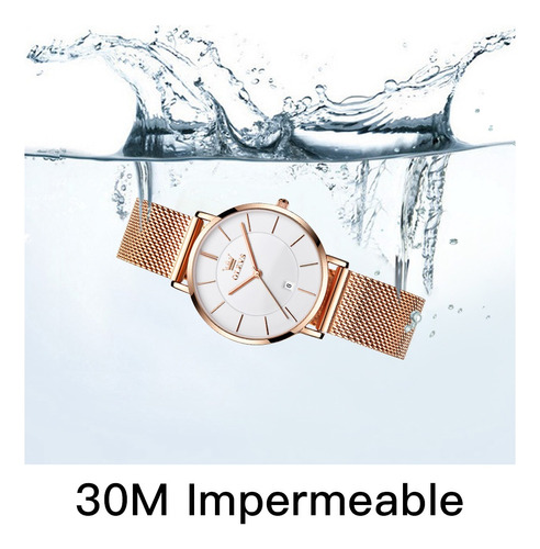 Olevs Reloj De Mujer Dama Moda Original Cuarzo Redonda 5869