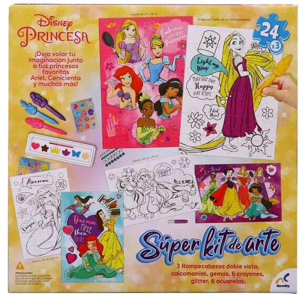 Super Kit  De Arte Princesas Novelty.