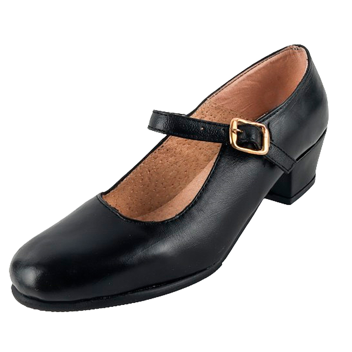 Zapatos Dama Danza Regional Folklor Baile 100% piel 145-n