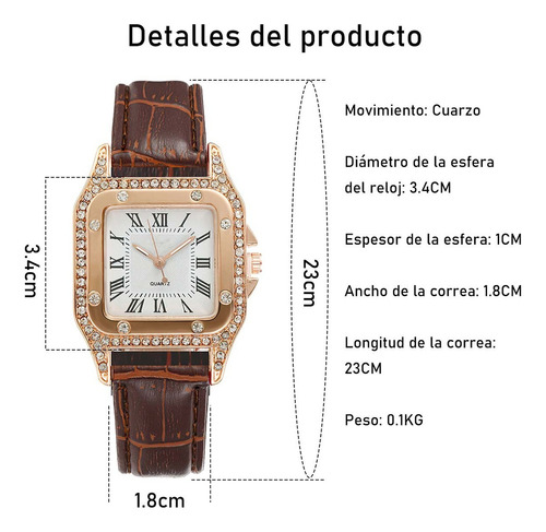 Set De Regalo De Pulsera Reloj De Moda Para Señora