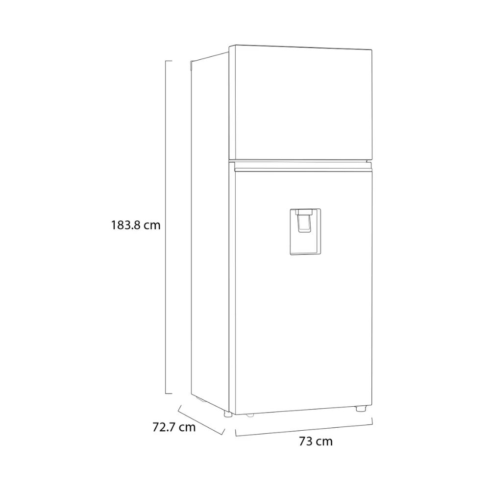 Refrigerador 14 pies smart inverter marca lg.