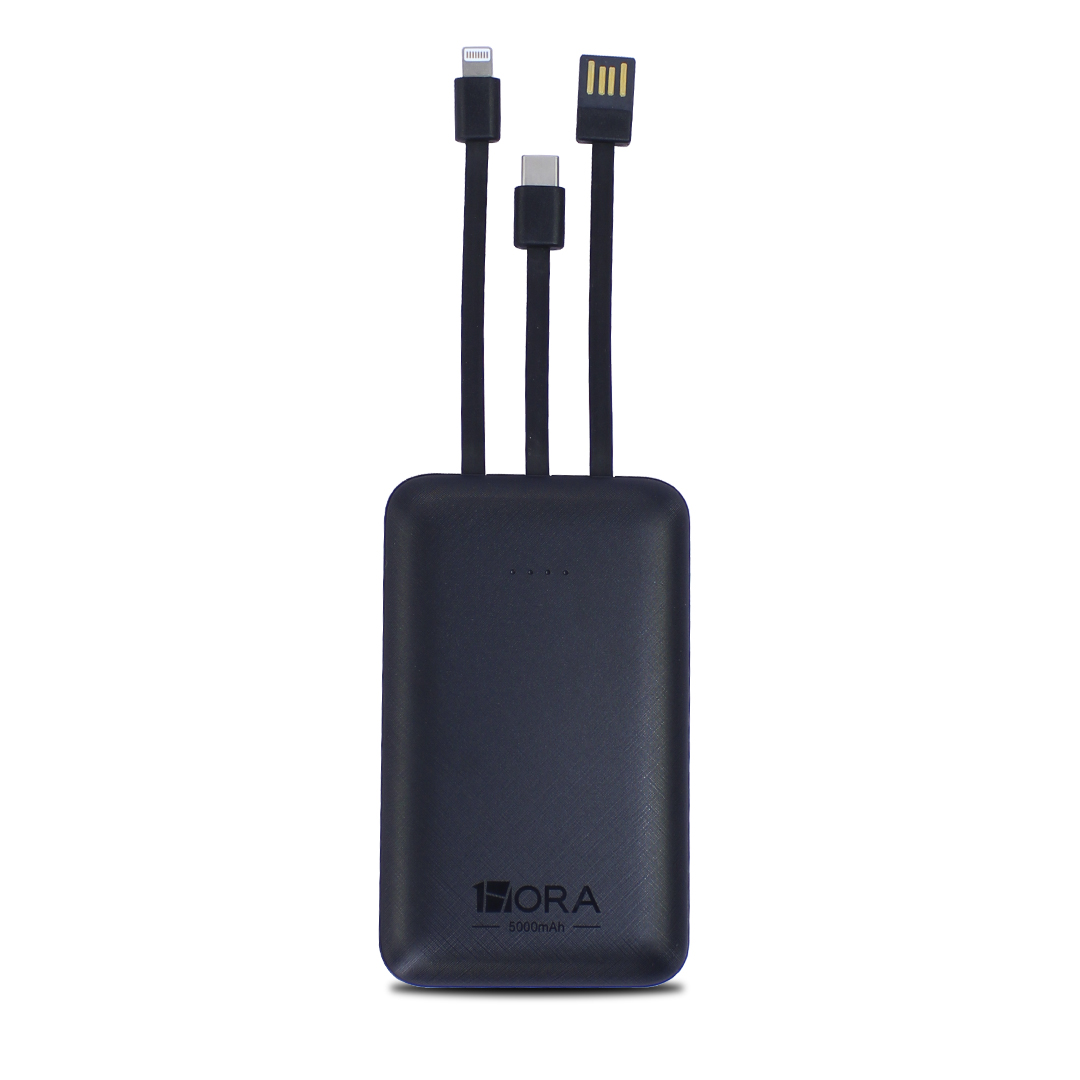Bateria De Emergencia Power Bank 5000 Mah 10w Gar261 Color Negro