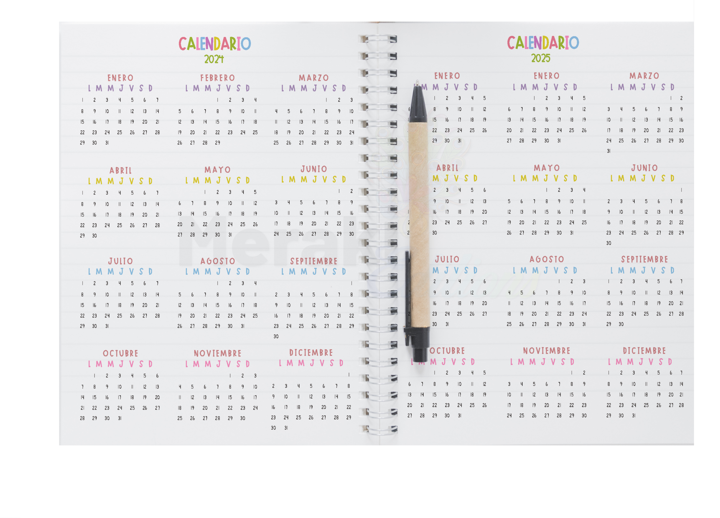 Agenda Docente Happy 24 - 25 Happy 03