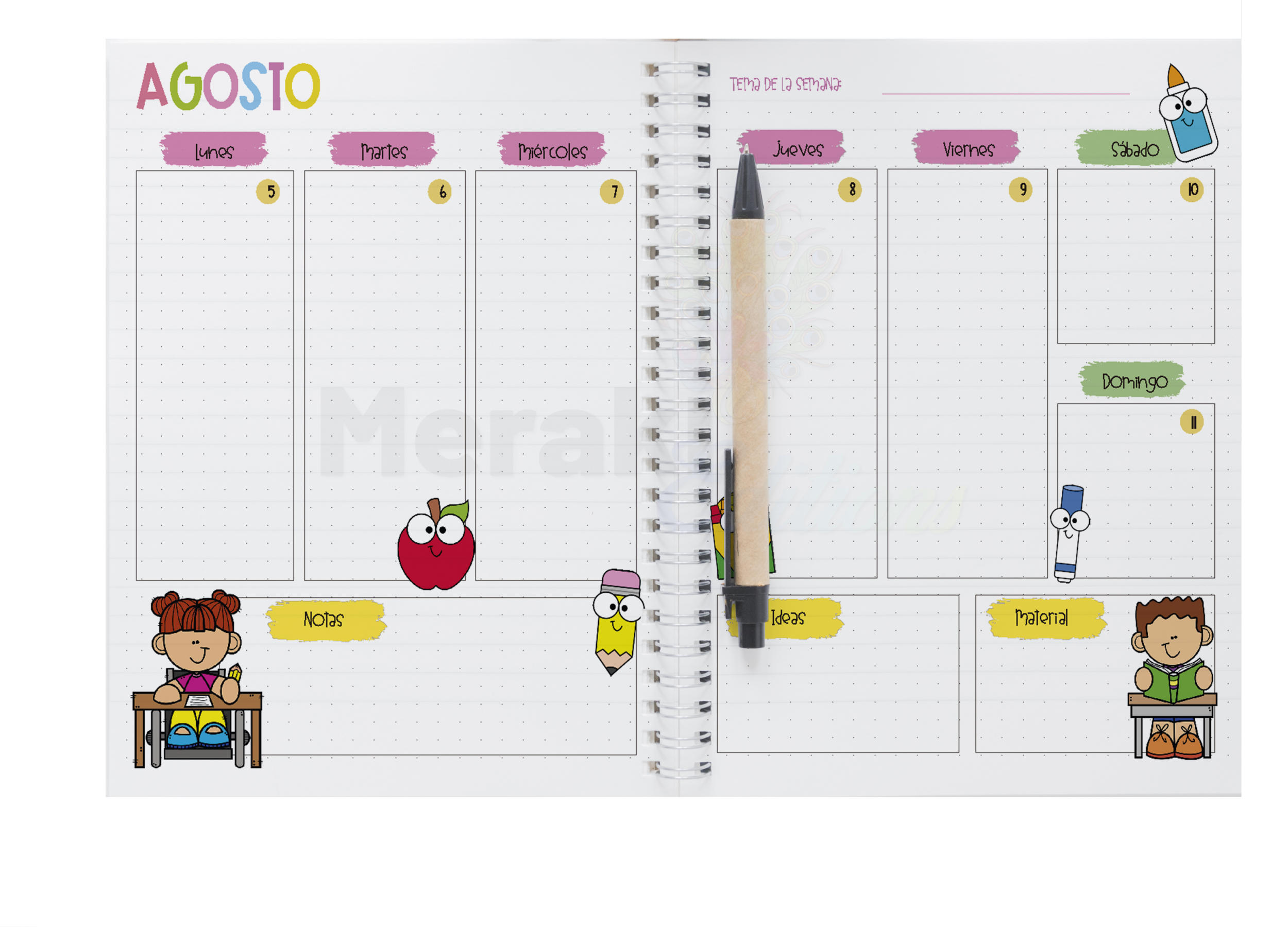 Agenda Docente Happy 24 - 25 Happy 03