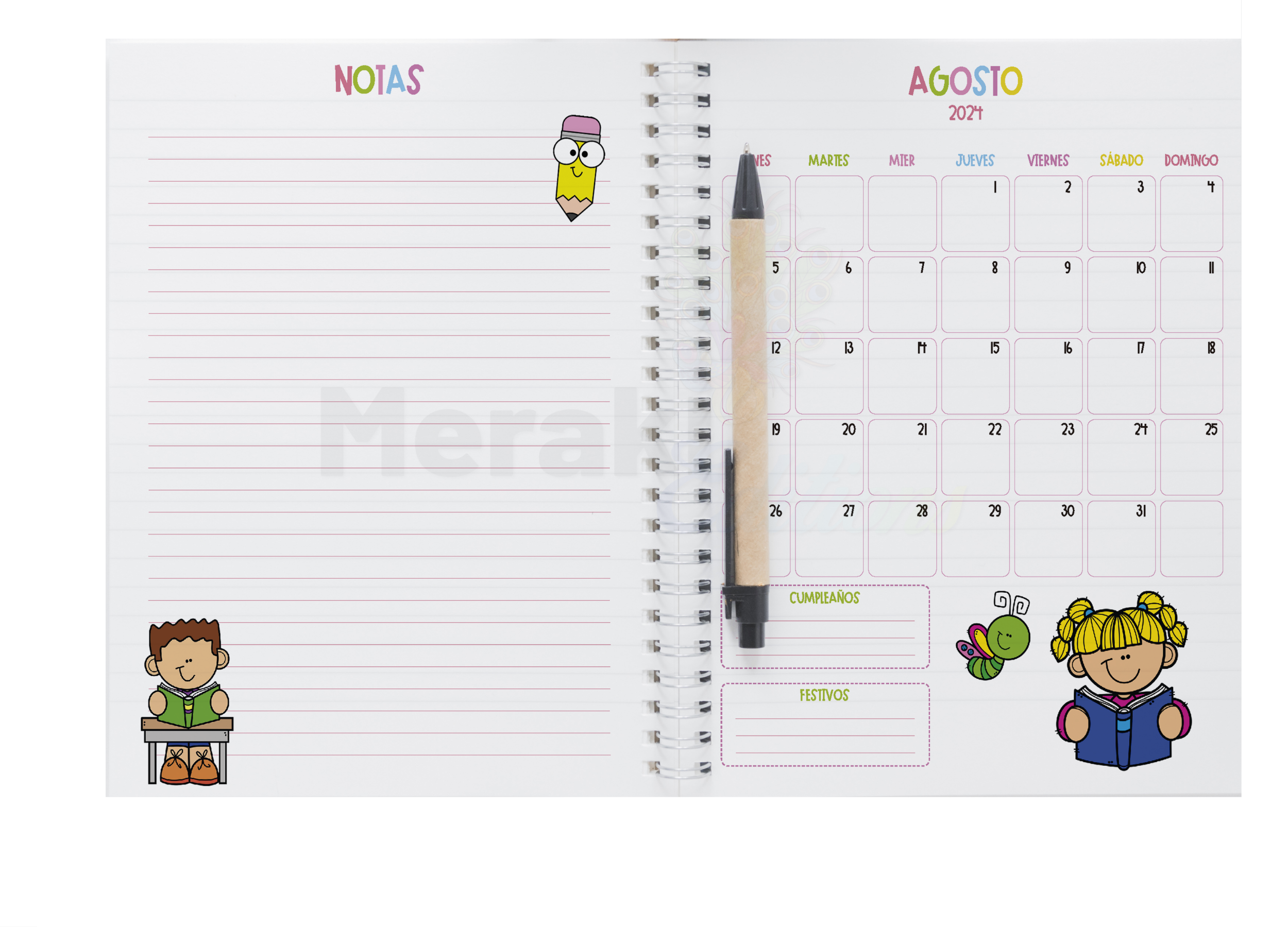 Agenda Docente Happy 24 - 25 Happy 03