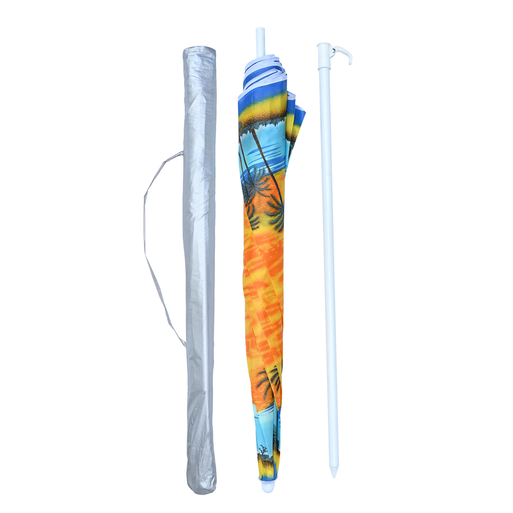 Sombrilla para Playa o Jardín con 2.4mts de Diámetro Funda Protección "UV"