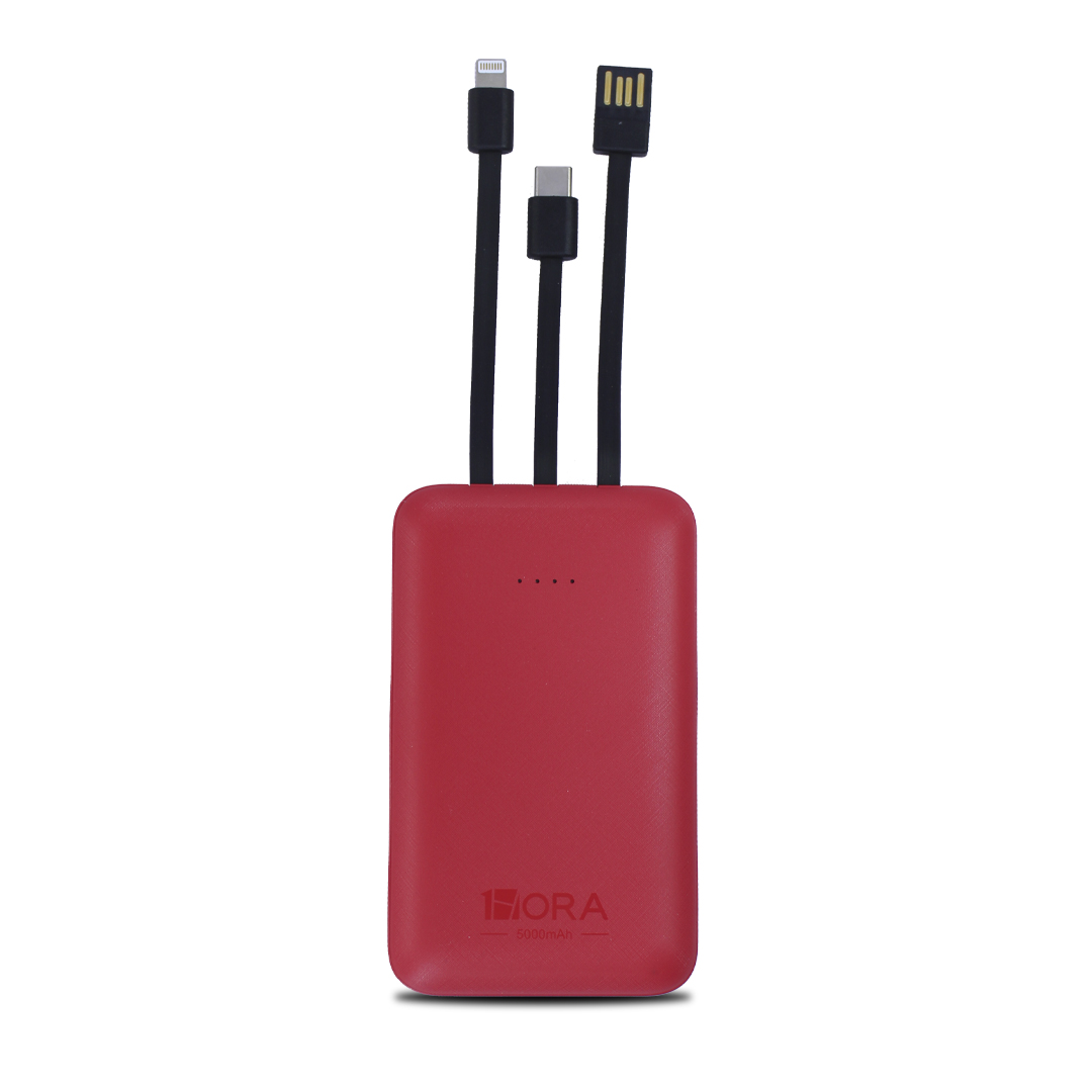 Bateria De Emergencia Power Bank 5000 Mah 10w Gar261 Color Rojo 