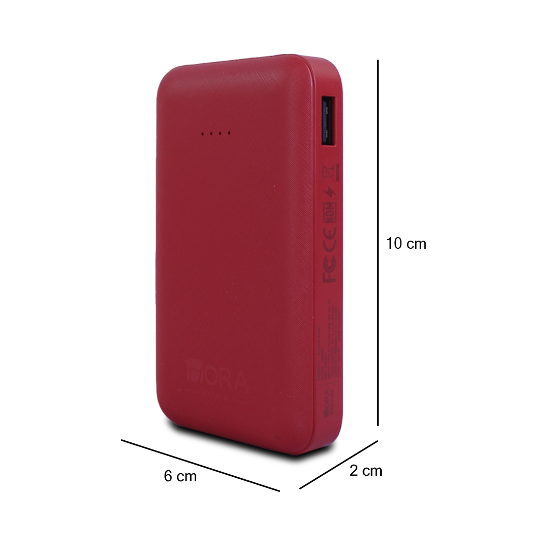 Bateria De Emergencia Power Bank 5000 Mah 10w Gar261 Color Rojo 