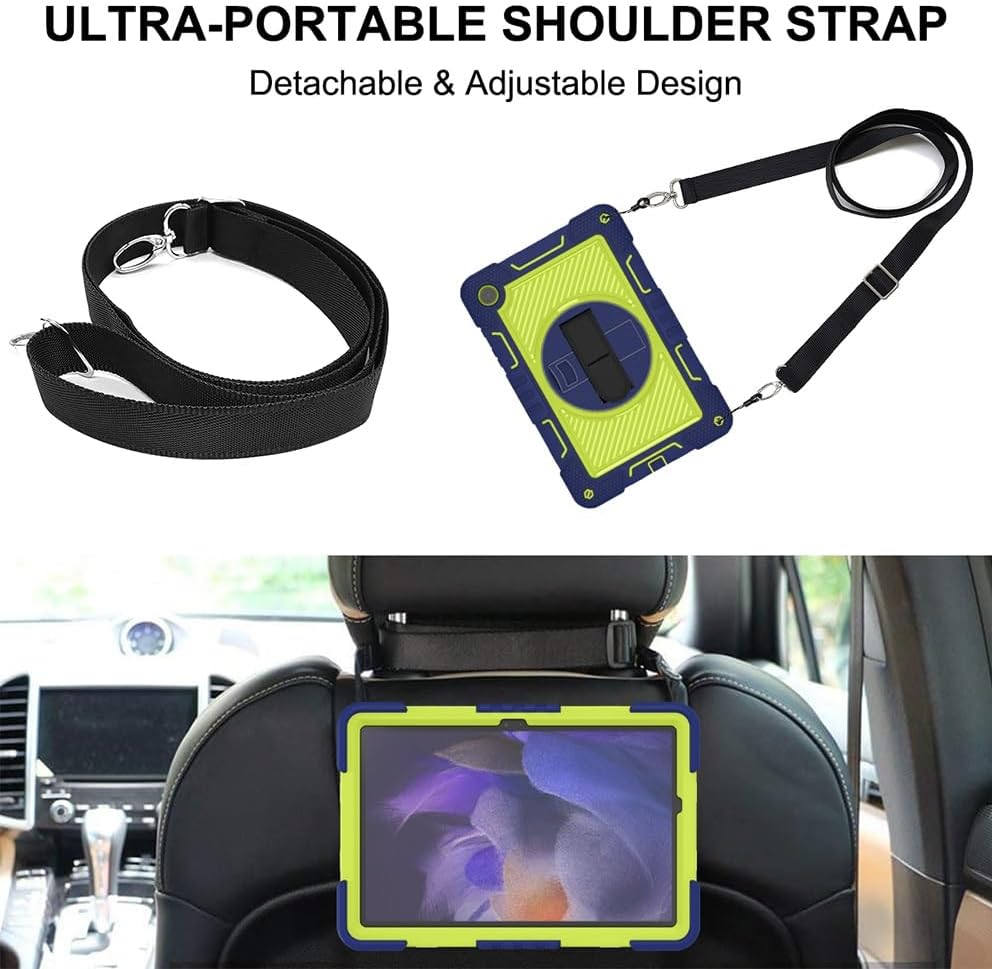 Funda Uso Rudo Para Tablet Samsung Galaxy Tab A9+ Plus Sm-X210 Sm-X216 11 2023 (Azul/Verde).