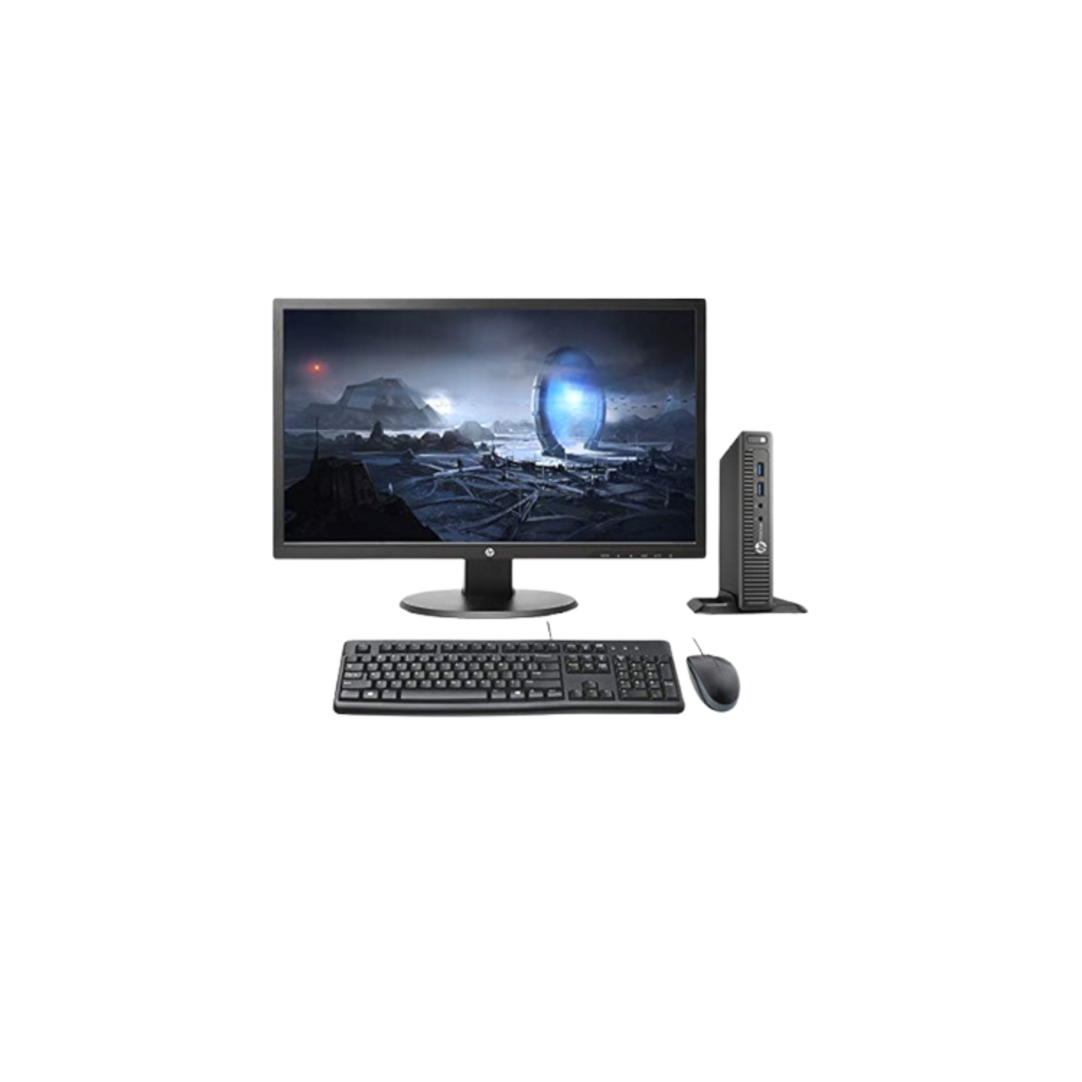 Equipo Completo Mini Cpu HP I5 10ma Gen 16ram/240ssd Monitor 24 PuLG