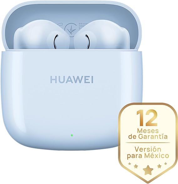 HUAWEI FreeBuds SE 2 (Garantía en México)- Auriculares 40 Horas de Batería, Protección IP54 contra el Polvo y Las Salpicaduras, Bluetooth 5.3, iOS y Android, Audifonos Inalambricos, Azul Glacial