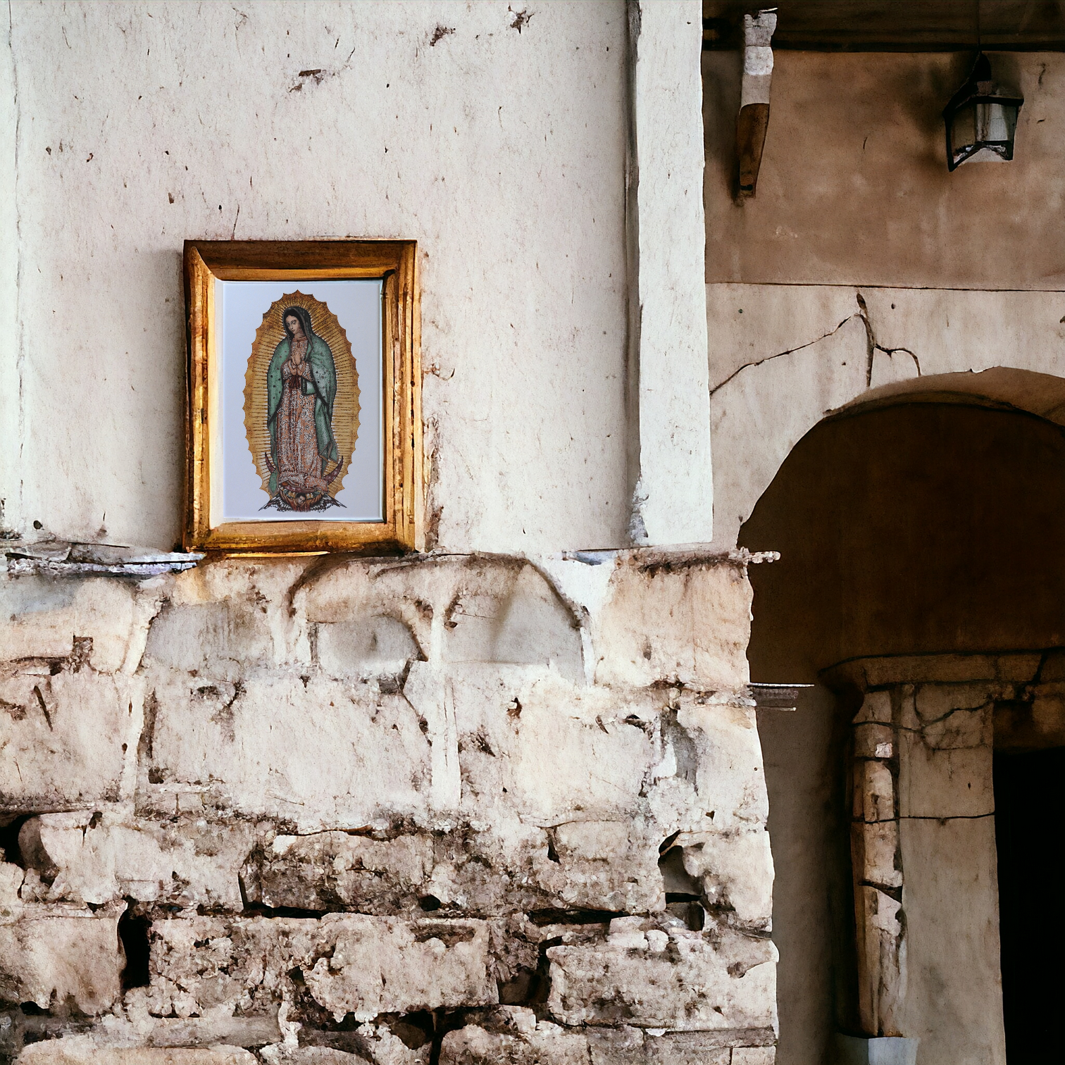 Virgen De Guadalupe Imagen en Azulejo 20x30cm Alcesa