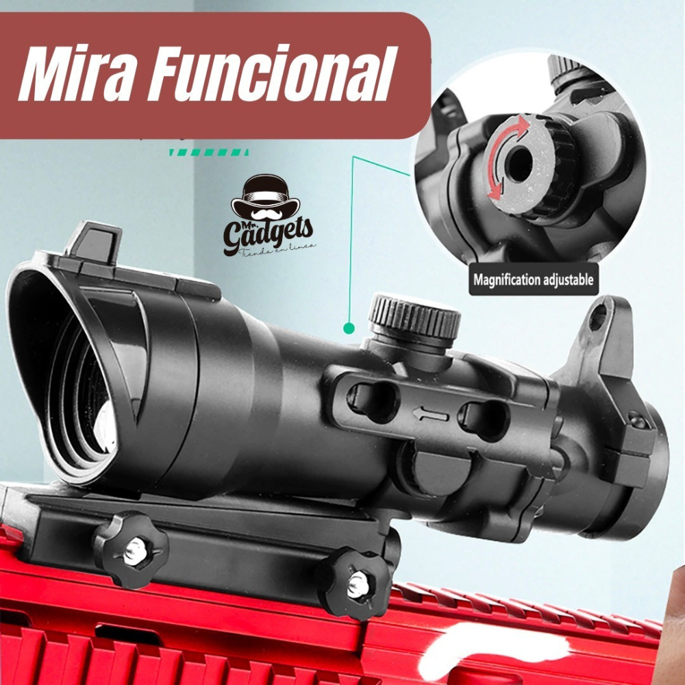 Lanzador de Juguete Automático de Hidrogel,Ametralladora M416 Arma De Juguete Rifle Hidrogel,Gel Blaster, Juego de Equipo Disparo de Proyectiles de Hidrogel, Batería Recargable..