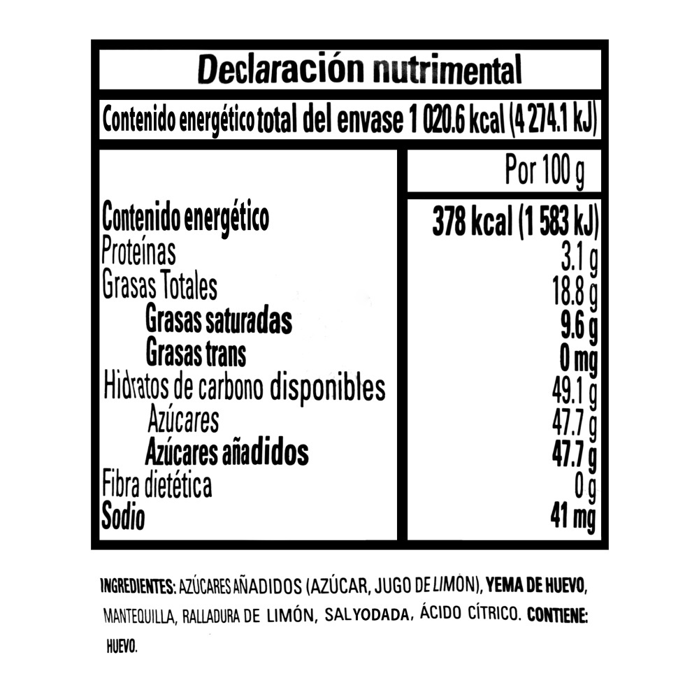  Crema De Limón Lemonella 270g 
