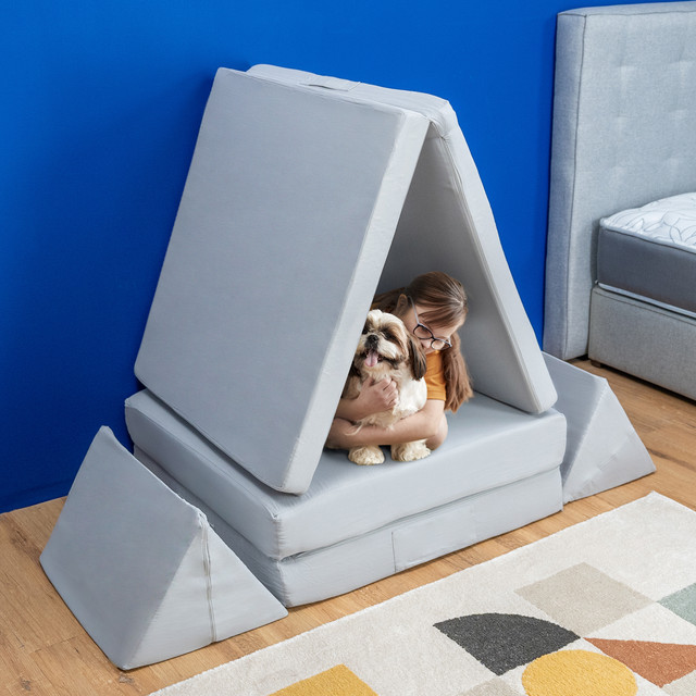 SILLON INFANTIL FUN GRIS.